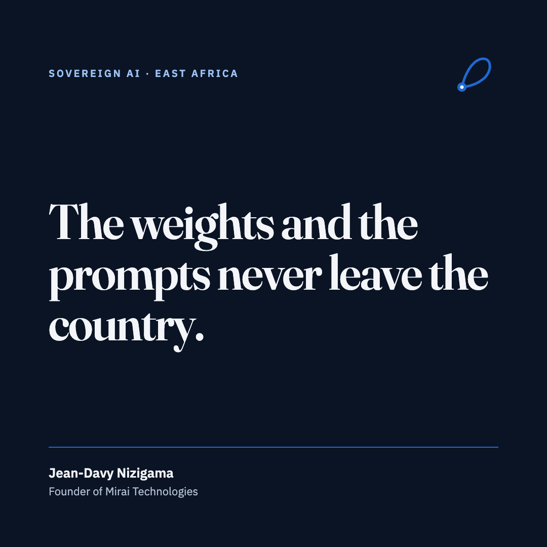 The weights and the prompts never leave the country